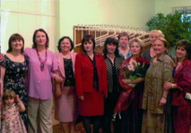 Жінки клубу “Волинянка” на творчому вечорі Ганни Півньової.